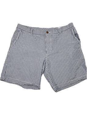 Southern Tide Shorts Mens Size 38 Blue Plaid Seersucker Skipjack Preppy Casual